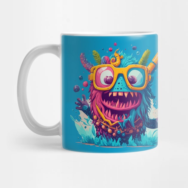 Beach Monster Splashing by Poge